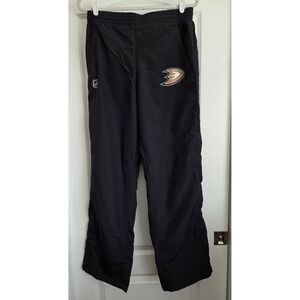 Fanatics Anaheim Ducks NHL Pro Warm Up Pants Black Women Large Hockey Activewear